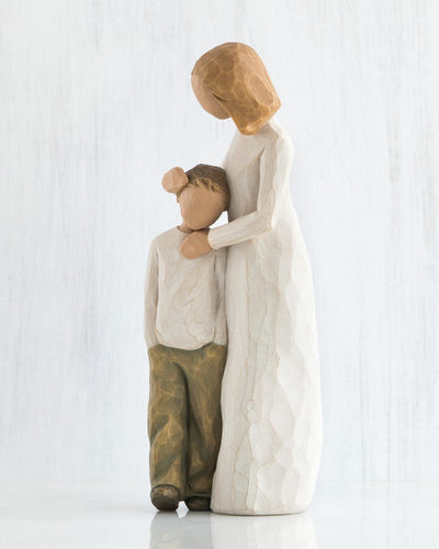 Decorative statuette made of ceramic material Mother and Son 20cm Willow Tree