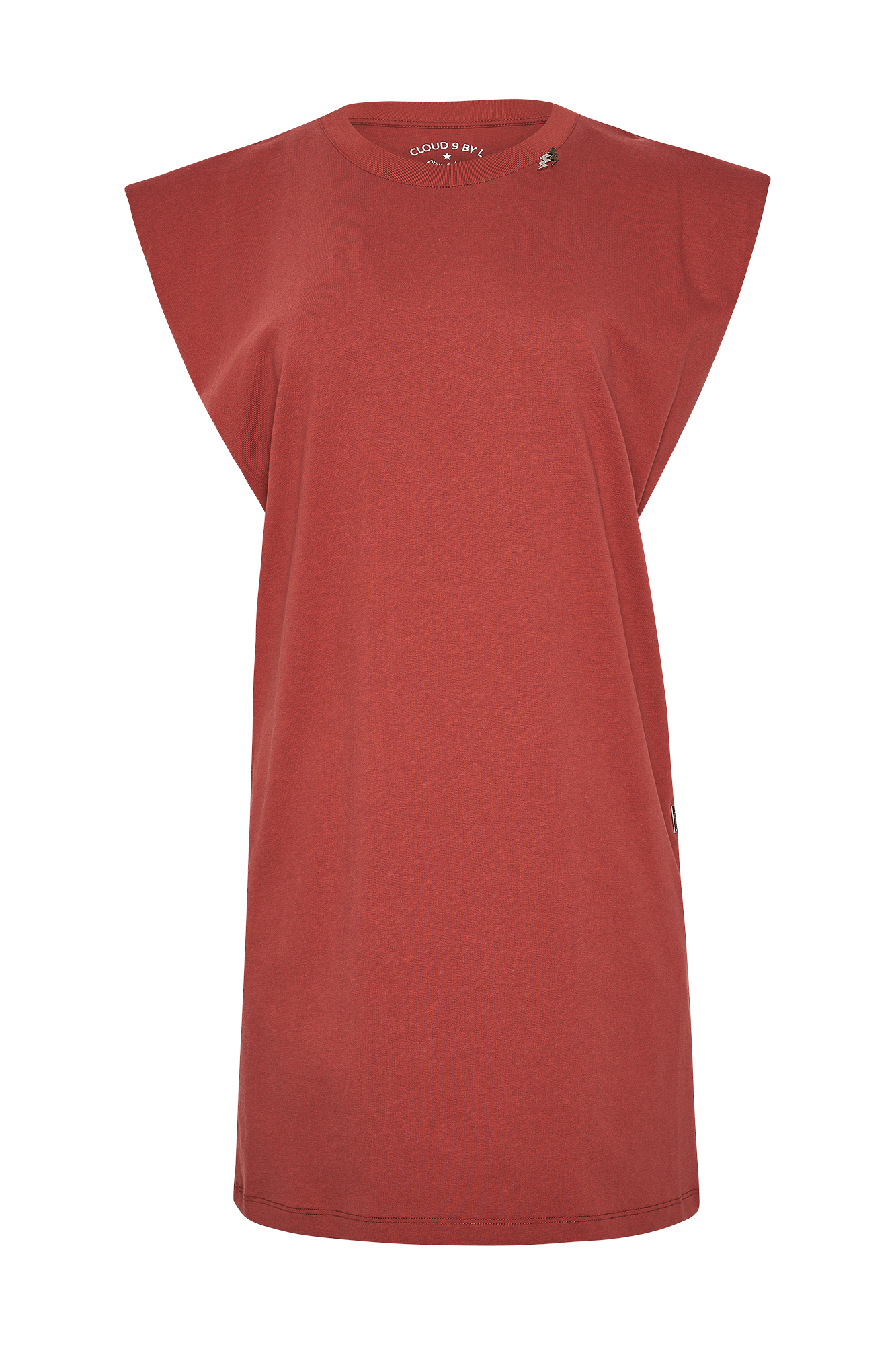 Κεραμιδί Μίνι T-shirt Φόρεμα FEATHER Cloud 9 - Image 8