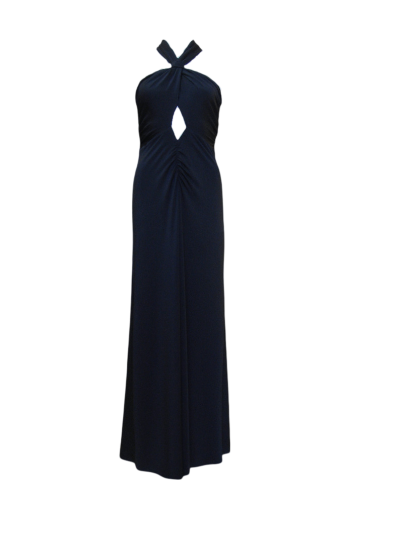 Maxi Φόρεμα Off Shoulder και Ανοίγματα Μαύρο Egoista Anerio