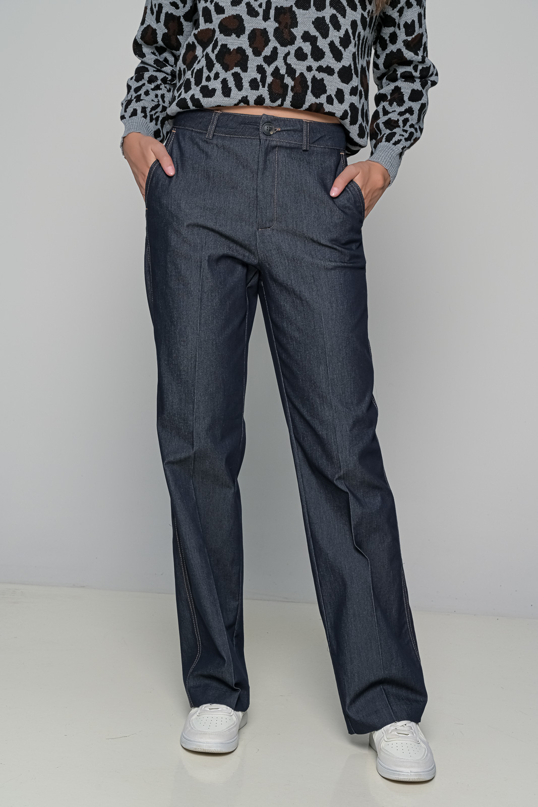 Παντελόνι denim σε ίσια γραμμή Fullah Sugah Anerio