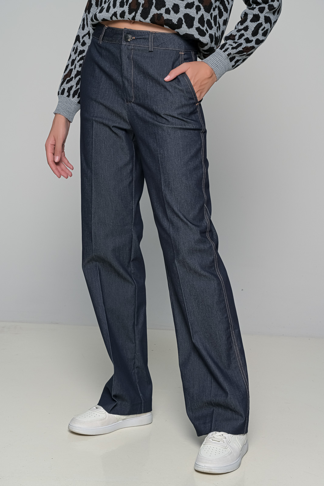 Παντελόνι denim σε ίσια γραμμή Fullah Sugah - Image 2