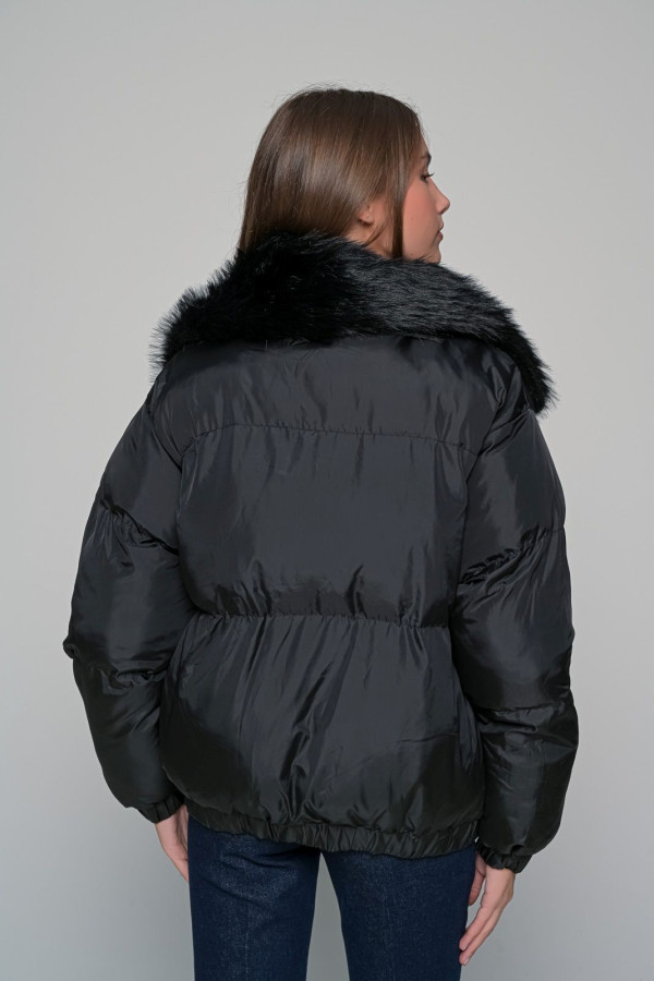 Μπουφάν puffer με γούνα Fullah Sugah - Image 3