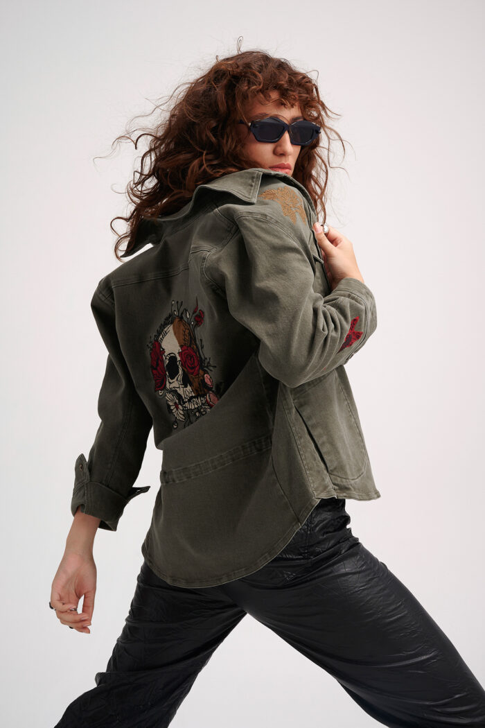 Military Πράσινο Utility Τζάκετ LOVING GLANCE Cloud 9 - Image 4