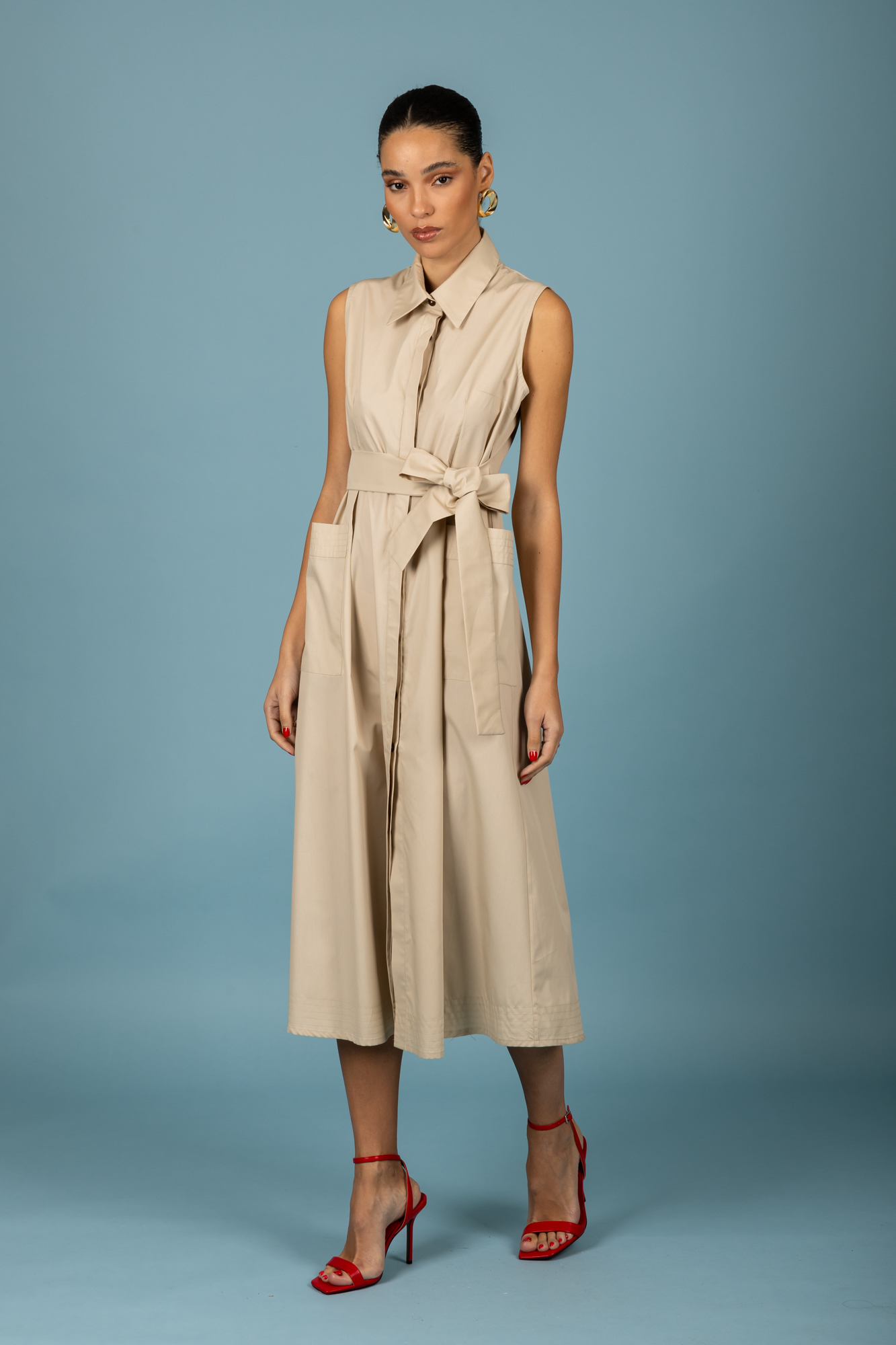 Rebecca dress (Beige) Chaton Anerio