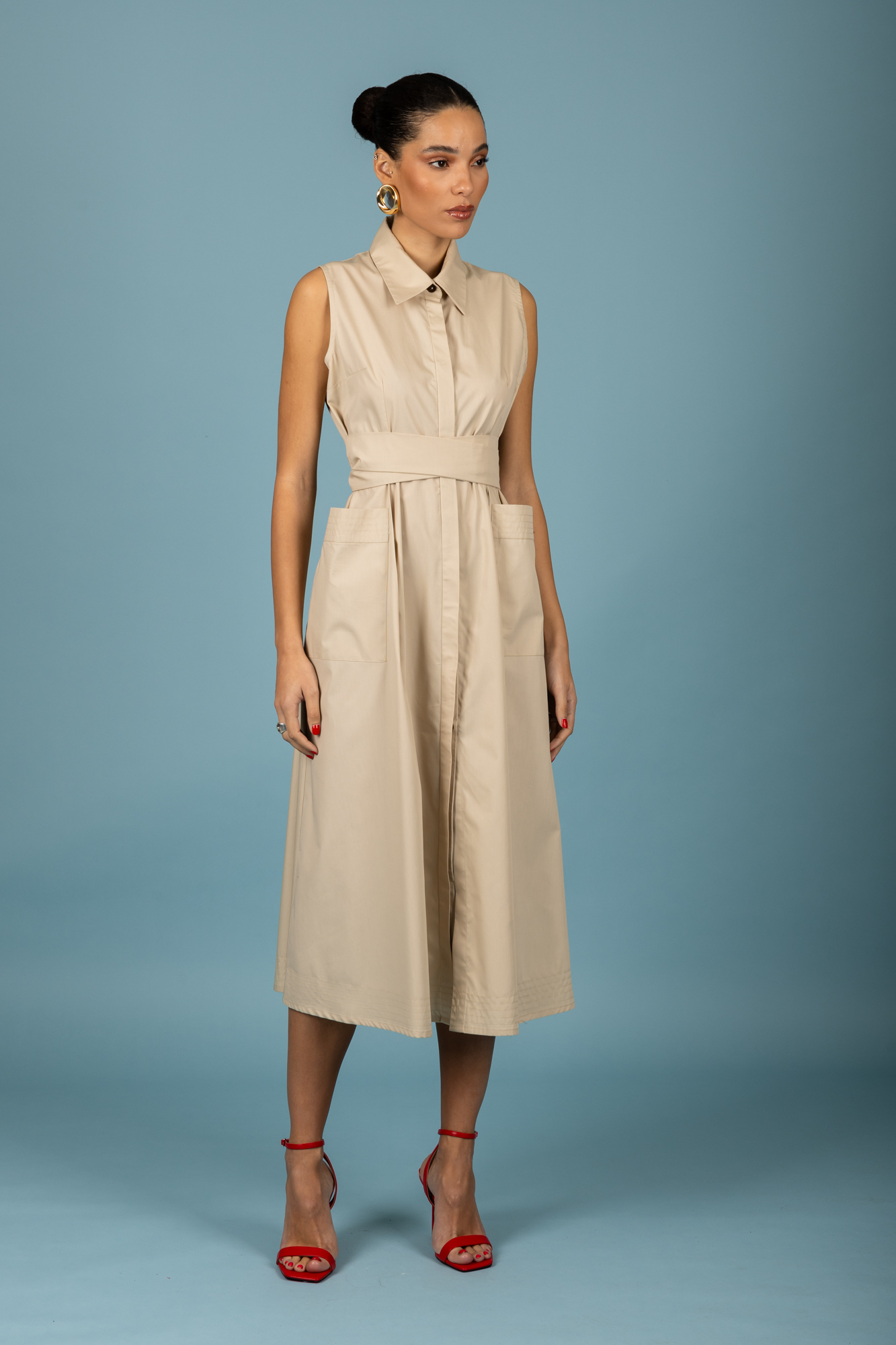 Rebecca dress (Beige) Chaton - Image 8