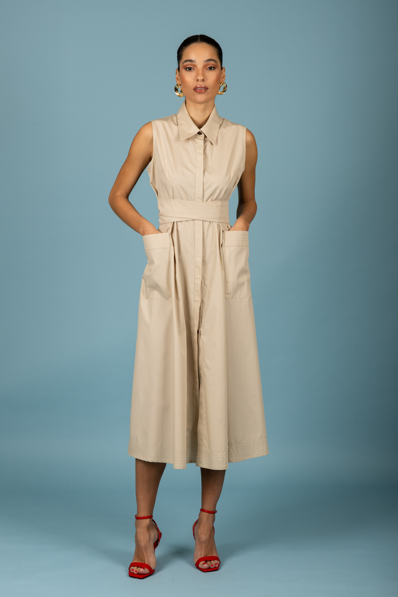 Rebecca dress (Beige) Chaton - Image 7