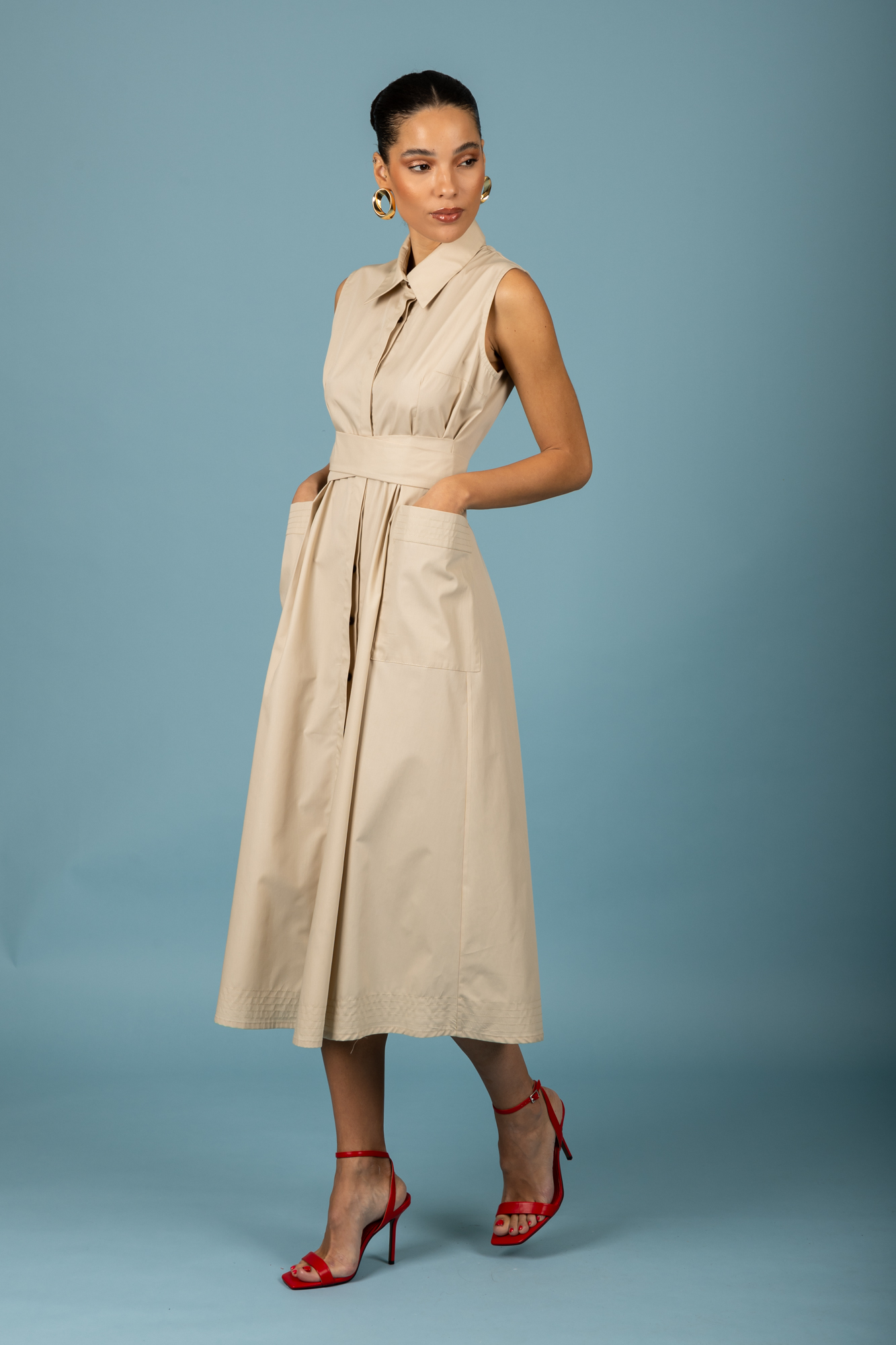 Rebecca dress (Beige) Chaton - Image 6