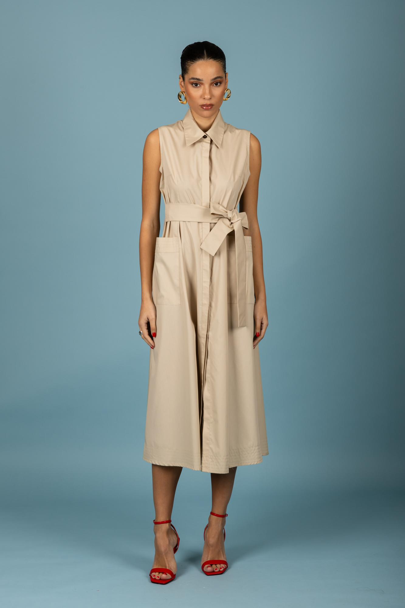 Rebecca dress (Beige) Chaton - Image 3