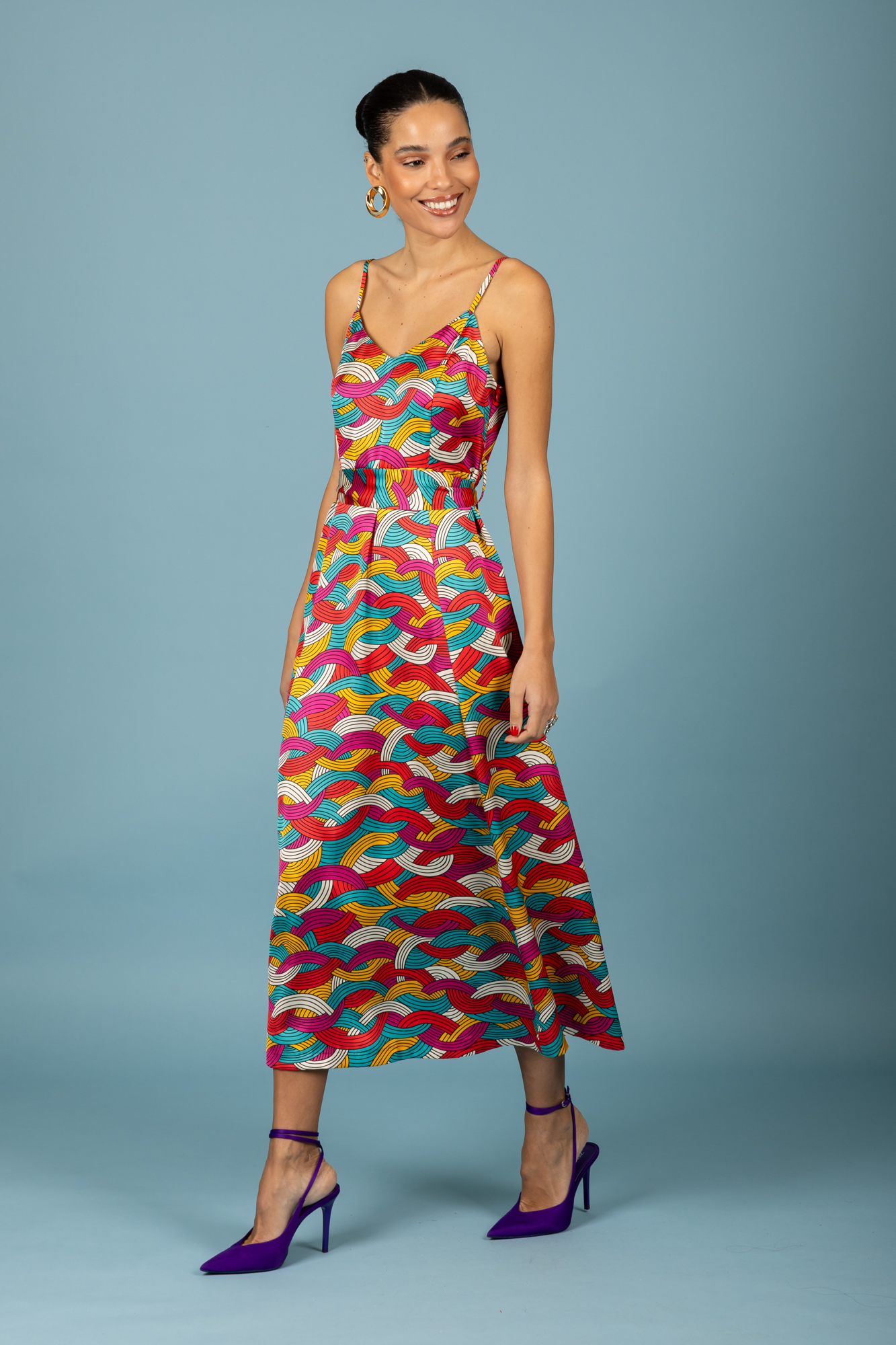 Elodie open back dress Chaton Anerio