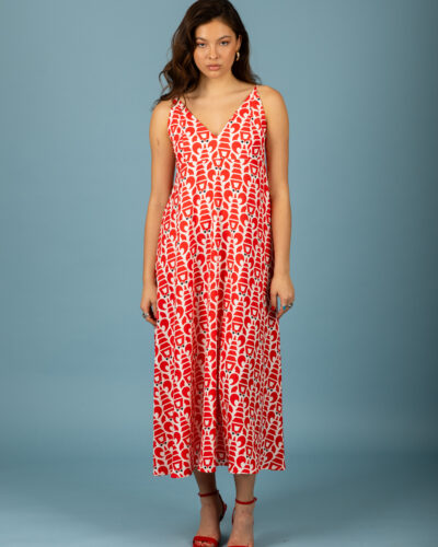 Agustin overize dress (Red) Chaton Anerio
