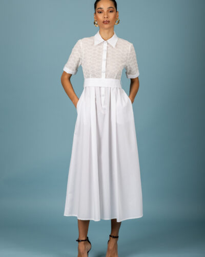 Manuel dress (White) Chaton Anerio