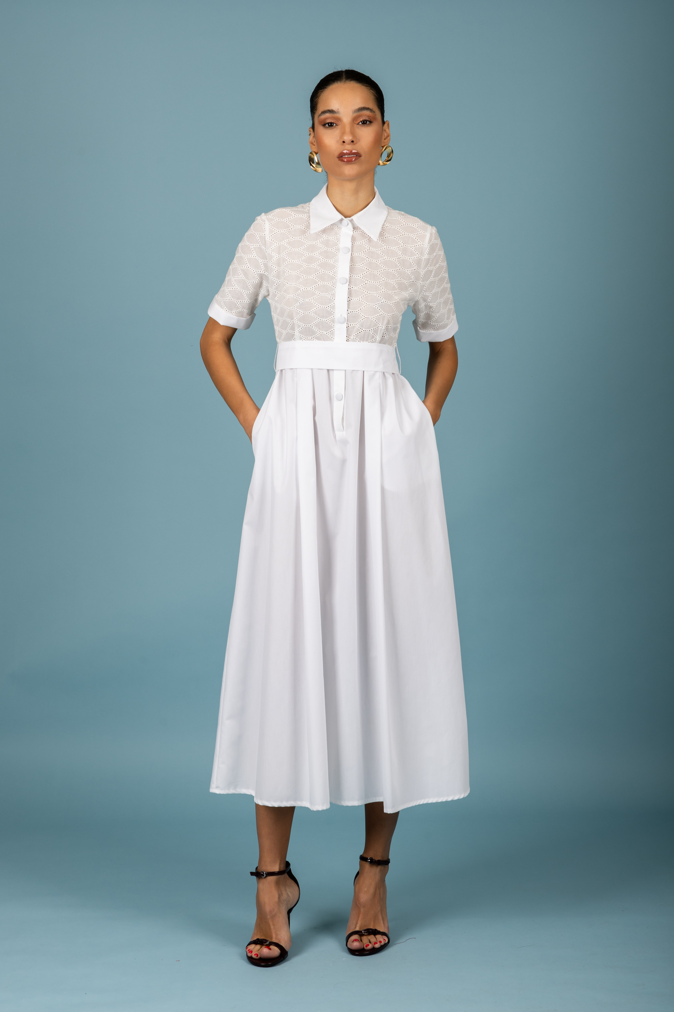Manuel dress (White) Chaton Anerio