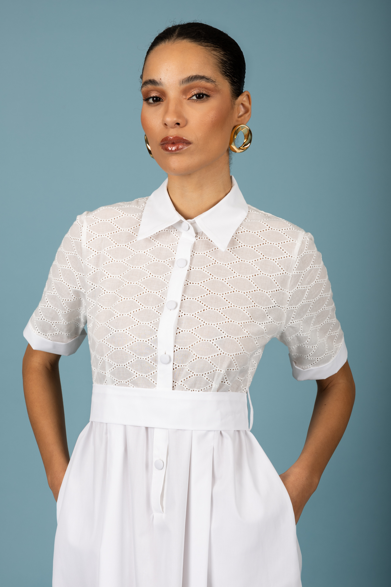 Manuel dress (White) Chaton - Image 4