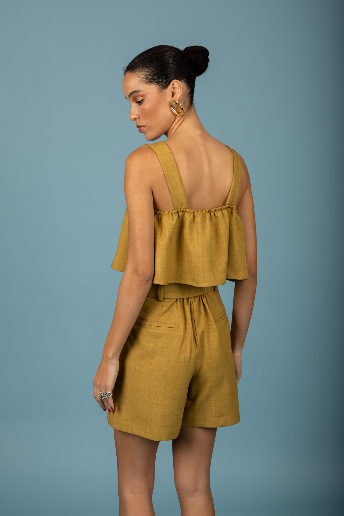 Alessandro crop top (Olive Beige) Chaton - Image 7