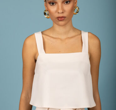 Alessandro crop top (Ecru) Chaton Anerio