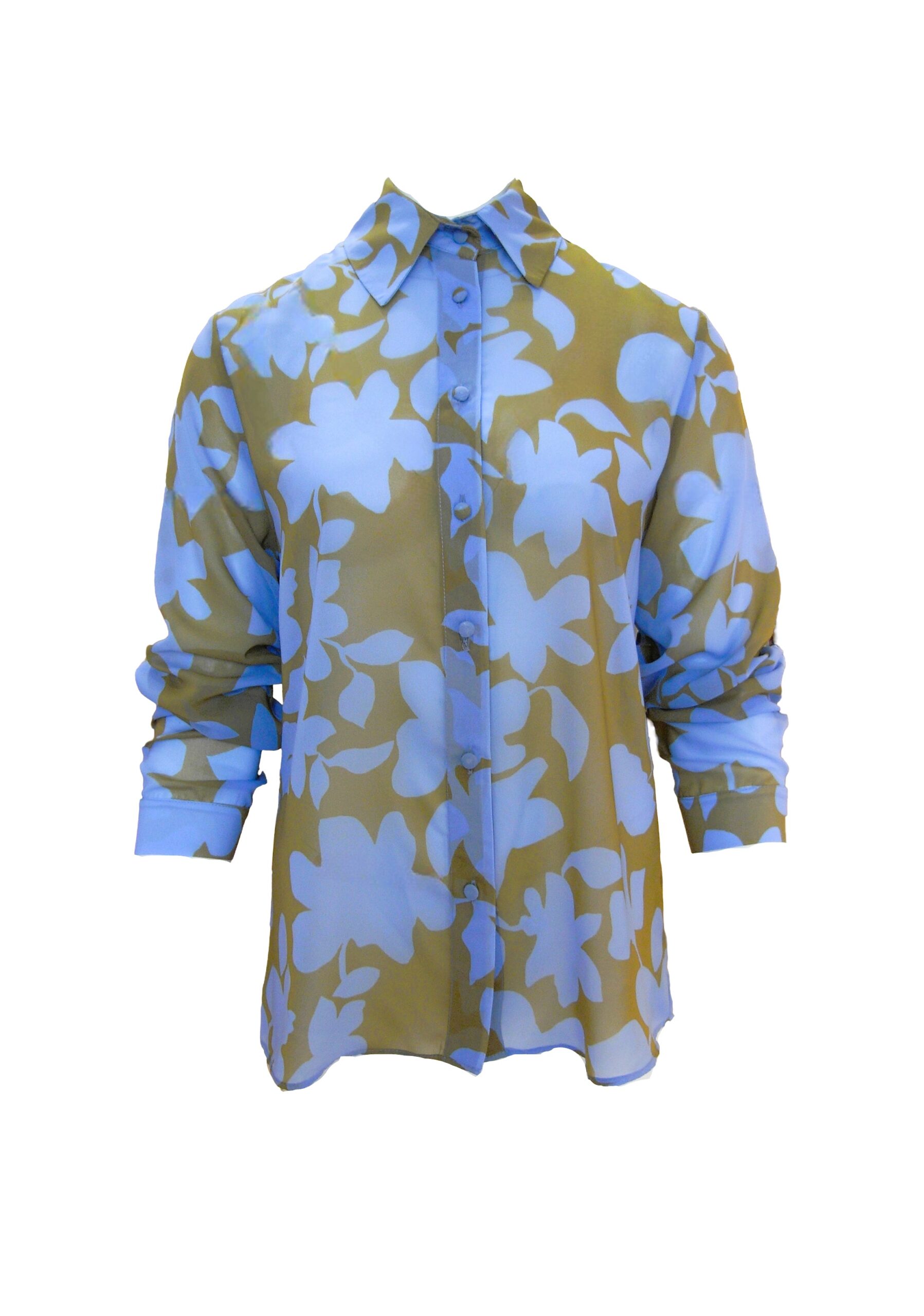Ημιδιαφανές Πουκάμισο Floral White22