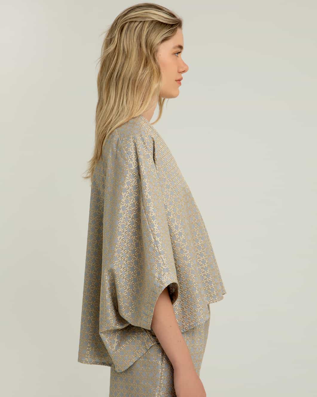 Τουνίκ Cross Light Grey/Gold Greek Archaic Kori Anerio