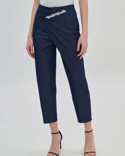 Παντελόνι με Επανότισμα Τυπου Denim Dejavu Anerio