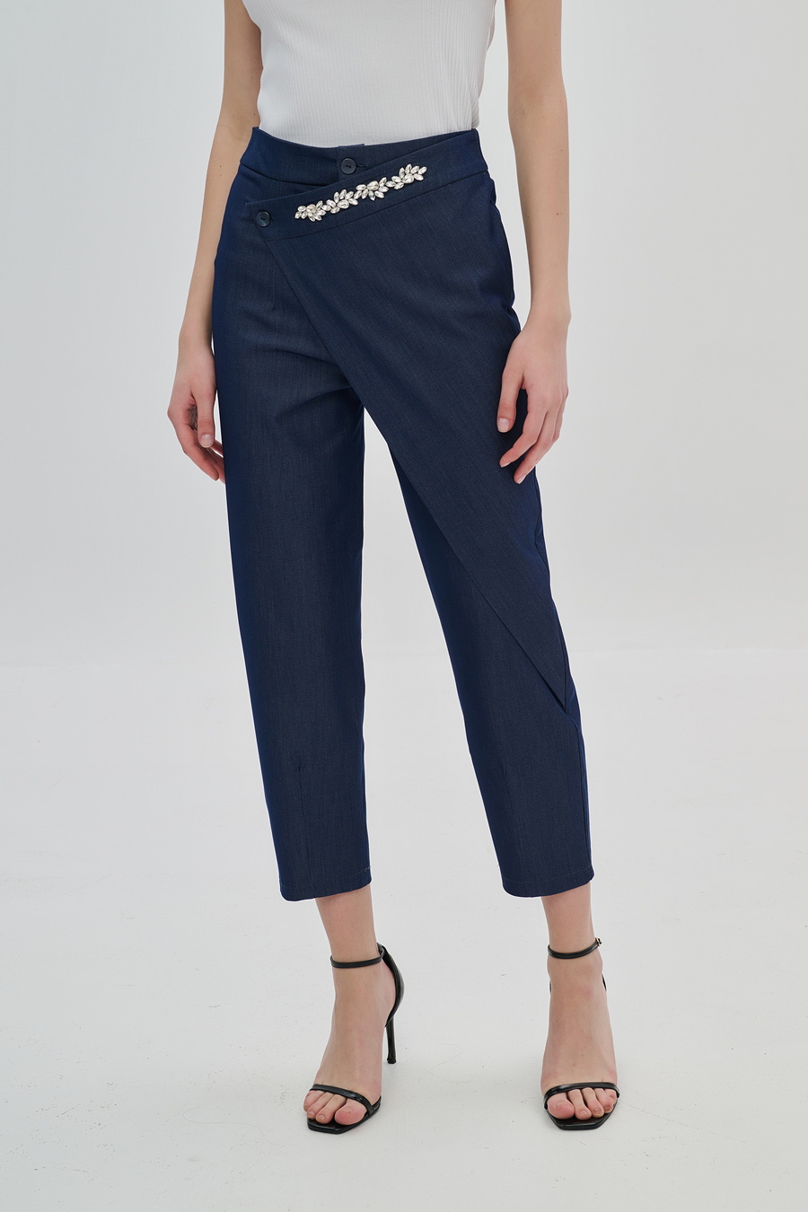 Παντελόνι με Επανότισμα Τυπου Denim Dejavu Anerio