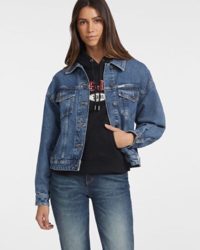 Oversized τζιν μπουφάν W4YN56D5CC3 Guess Jeans Anerio