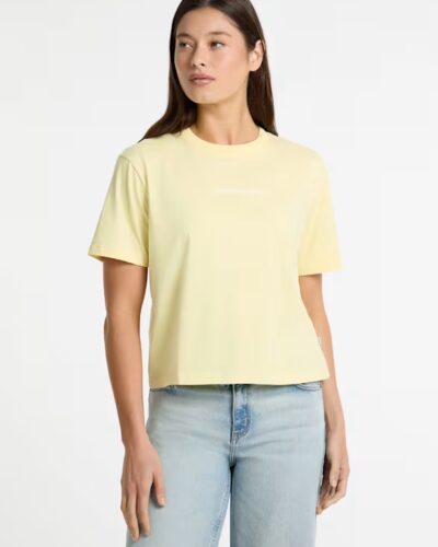 T-shirt με στρογγυλή λαιμόκοψη και λογότυπο Κίτρινο W5RI42K8HM0 Guess Jeans Anerio