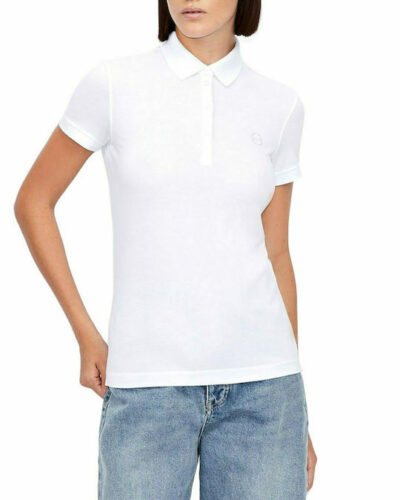 Μπλούζα πόλο με λογότυπο Λευκό W5GP73KCYR1 Guess Jeans Anerio