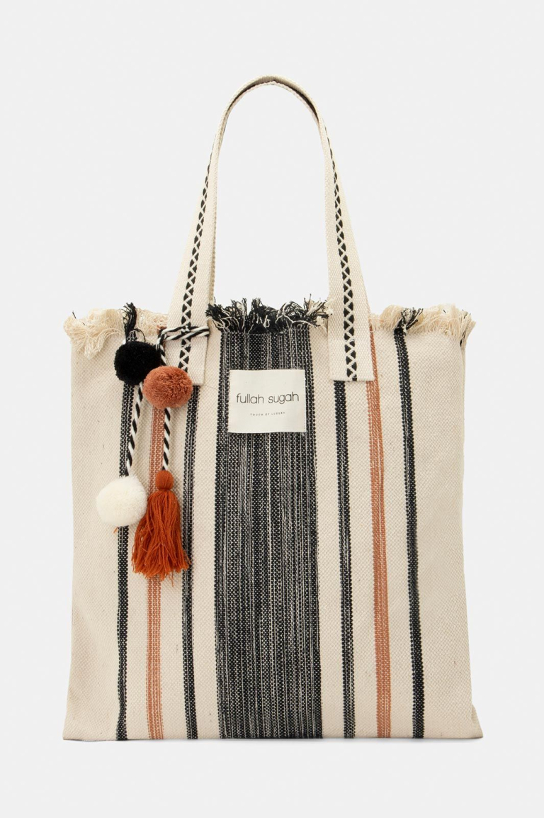 Τσάντα shopper με ξέφτια Fullah Sugah Anerio