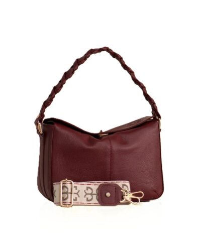 Gigi Leather Handbag Cherry Red Bonendis Anerio