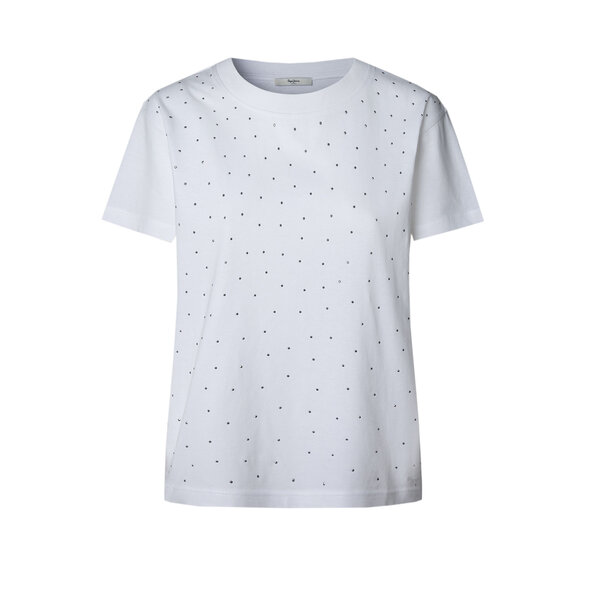 Μπλουζάκι με κρυστάλλινες λεπτομέρειες Bernie Pl5000008 Pepe Jeans Anerio