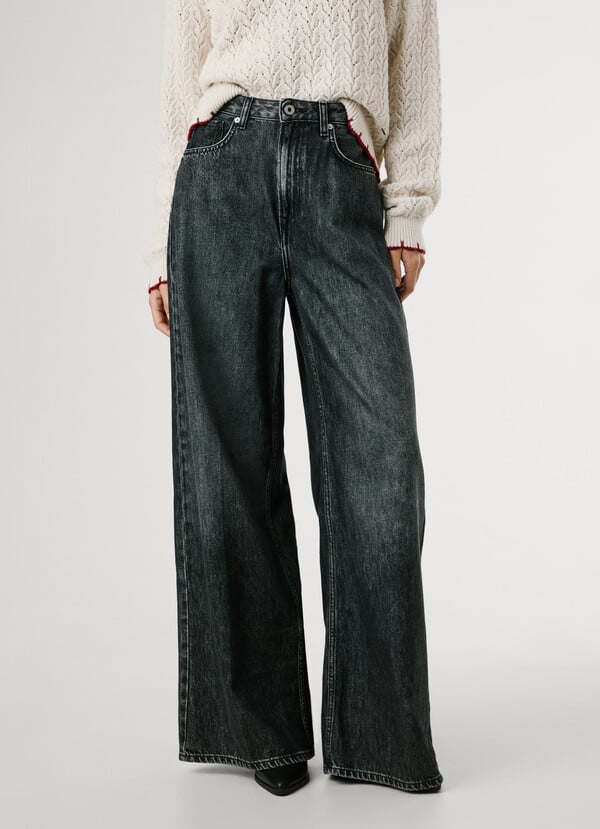 High-rise wide fit Jeans Jaimy PL2047404 Pepe Jeans - Image 5