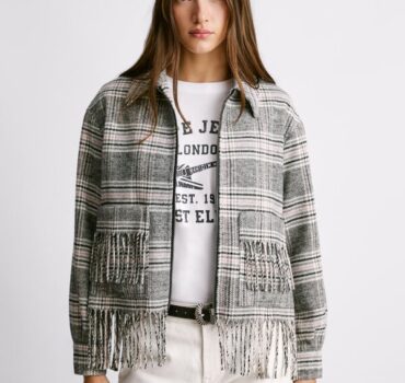 Καρό Σακάκι με κρόσια Talani PL4024341 Pepe Jeans Anerio