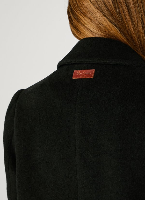 Mακρύ wrap Παλτό Taylor PL4024361 Μαύρο Pepe Jeans - Image 6