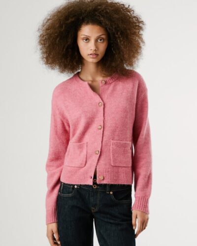 Πλεκτή Ζακέτα με στρογγυλή λαιμόκοψη PL700003 Pepe Jeans Anerio
