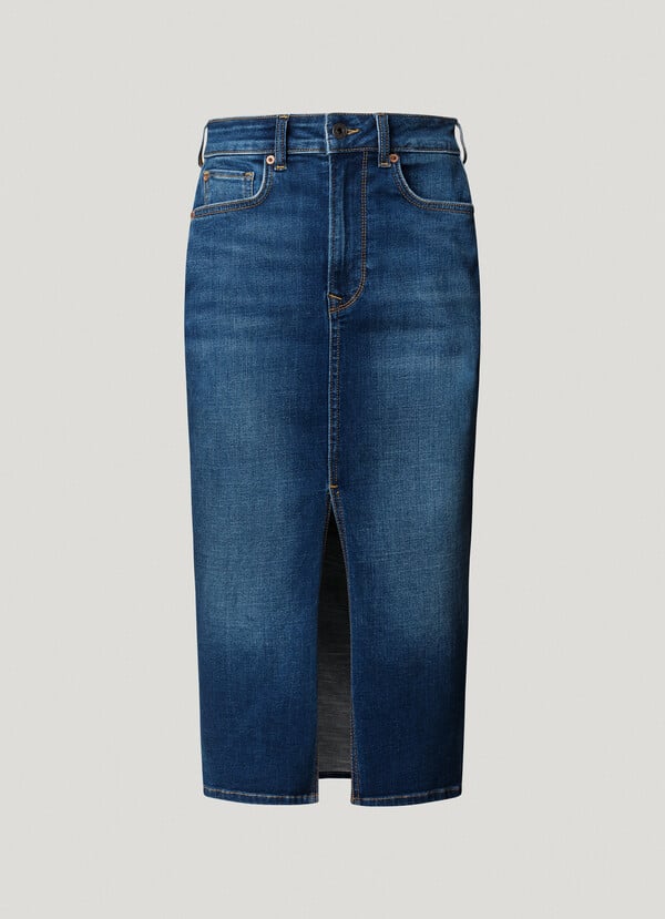 Μίντι Φούστα Τζιν στενής εφαρμογής PL901186 Pepe Jeans - Image 8