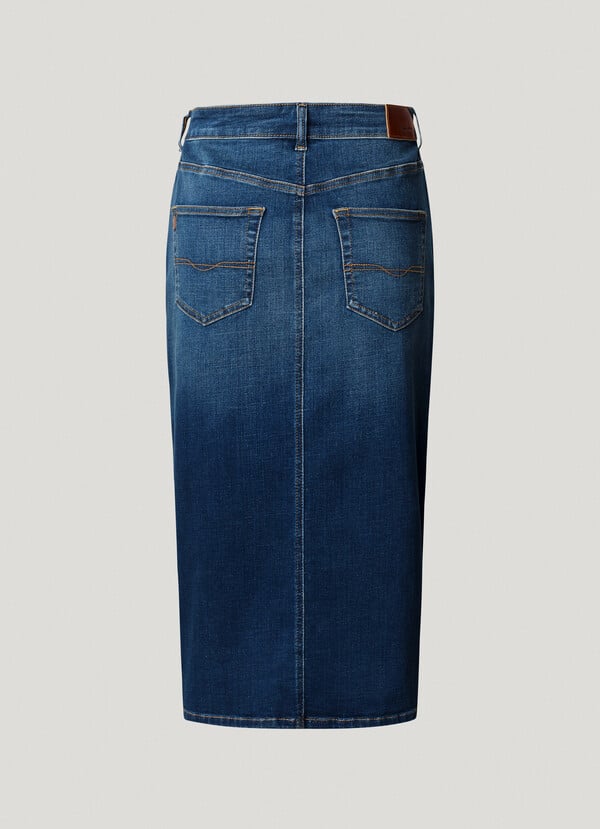 Μίντι Φούστα Τζιν στενής εφαρμογής PL901186 Pepe Jeans - Image 9