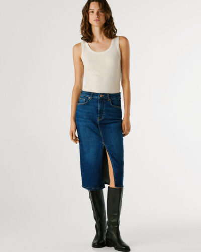 Μίντι Φούστα Τζιν στενής εφαρμογής PL901186 Pepe Jeans Anerio