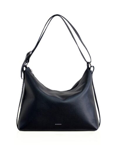 Rallu Leather Shoulder Bag Black Bonendis Anerio