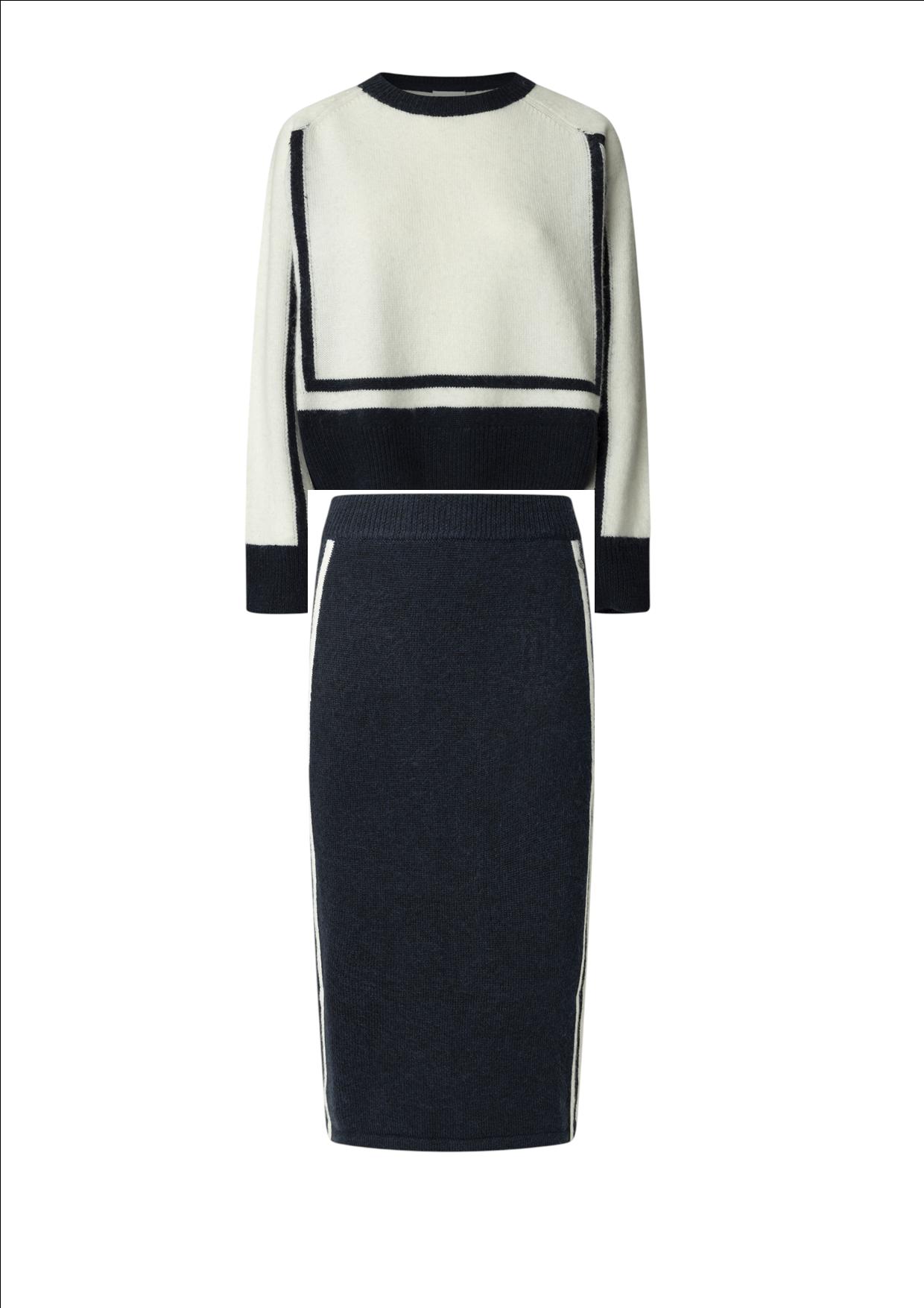 Σύνολο Πλεκτό Πουλόβερ Creola PL7000042 και Πλεκτή Φούστα Creola PL9011883 Pepe Jeans Anerio