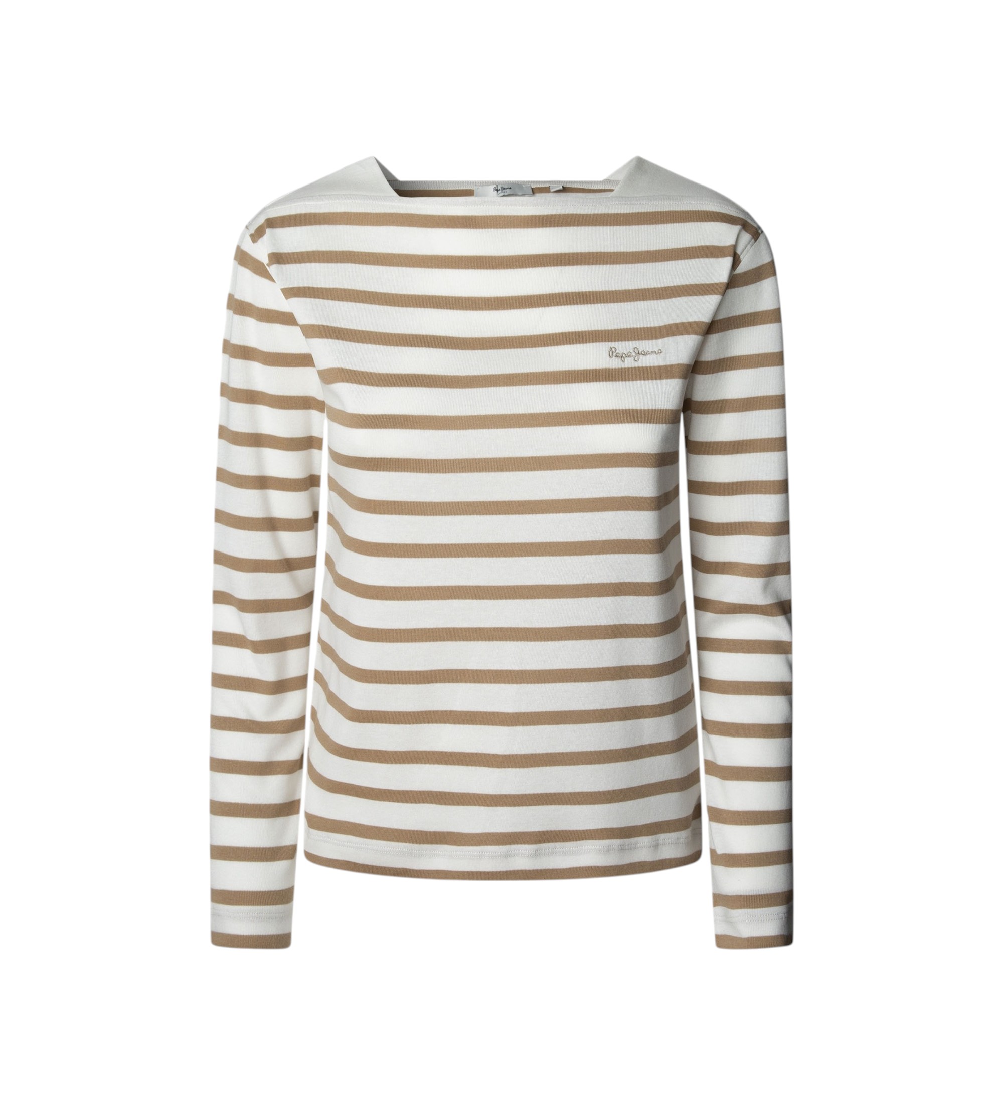 Μακρυμάνικη Μπλούζα Ριγέ Μπεζ PL5000012 Pepe Jeans Anerio