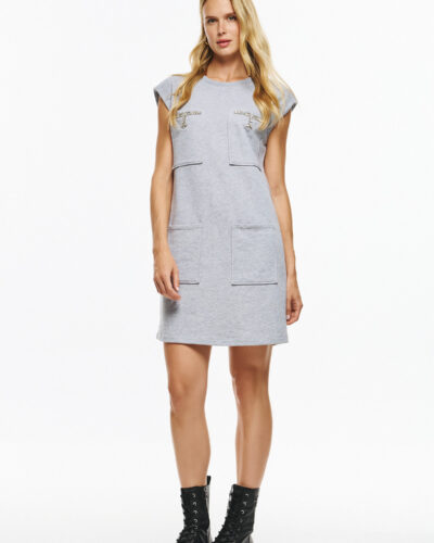 Φούτερ Φόρεμα με Τσέπες και Πέτρες Cinderella Anerio