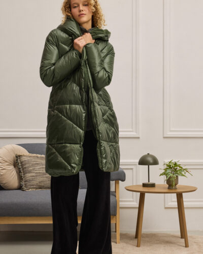 Faith Μπουφάν puffer με γούνα στη κουκούλα Namaste Anerio