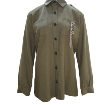 Πουκάμισο με Καρφίτσα Χακί Innocent