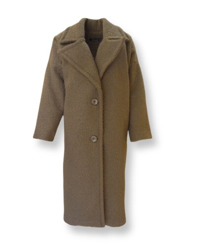 Παλτό με Συνθετική γούνα Camel Μπουκλέ Innocent Anerio