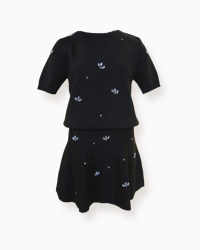 Σετ Μπλούζα και Φούστα πλεκτή με στρας Fullah Sugah Anerio