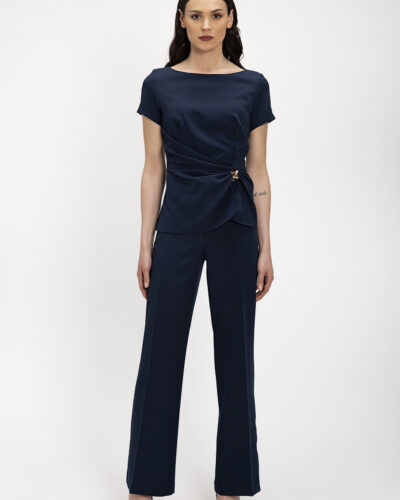 Bella P Παντελόνι κρεπ Μπλε Anerio