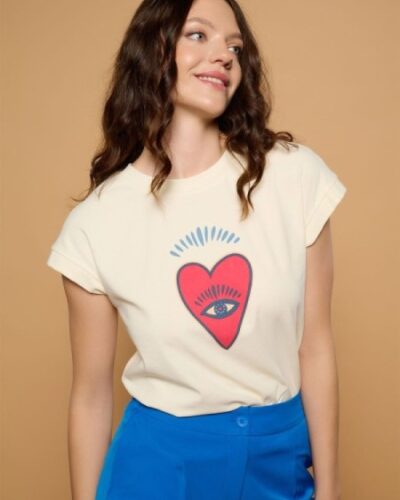 Minueto Μπλούζα Holly με τύπωμα καρδία Anerio