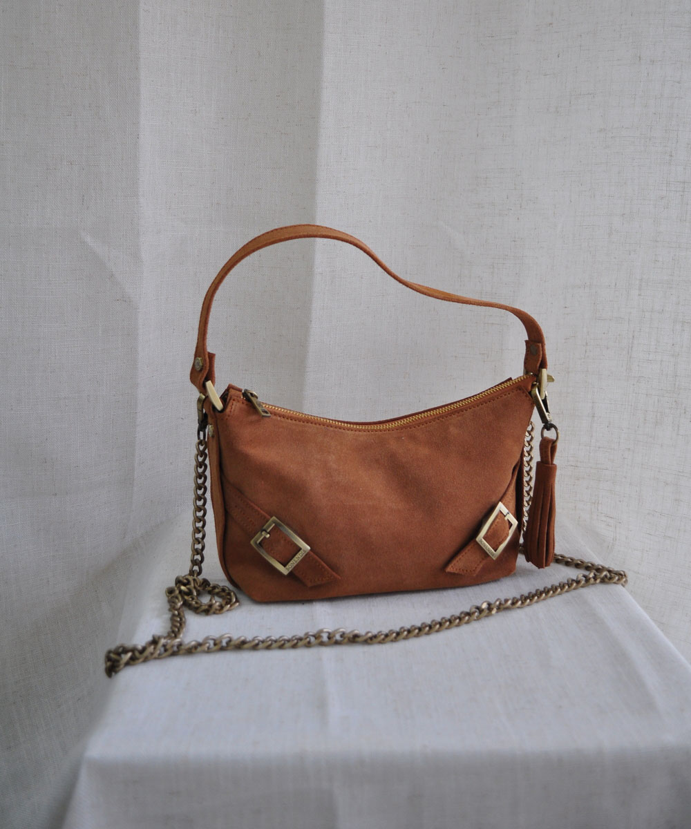 Bonendis Ralu Mini σε χρώμα Καραμέλας Σουέτ - Image 2