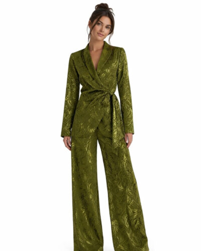Silvian Heach Σύνολο Κοστούμι πράσινο με ανάγλυφο σχέδιο PORTION Anerio