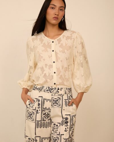 Meisie Μπλούζα με δαντέλα Anerio