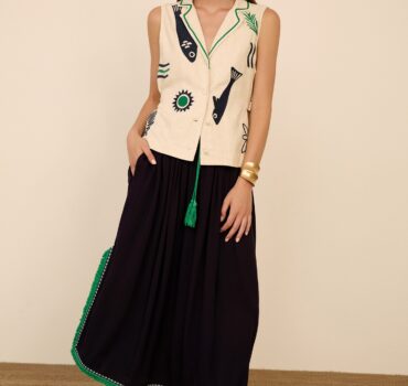 Meisie Μίντι φούστα με διακοσμητικές φούντες Anerio